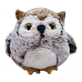Coruja Olhos Amarelos 19cm Pelúcia