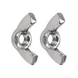 Coshar Wing Nuts 304 Aço Inoxidável Borboleta Asa De Porca Torção Mão Apertada Fio De Ouvido M4 50 Peças 