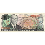 Costa Rica - 100 Colones De 1.989 - Fe