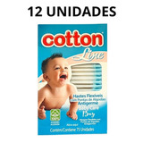 Cotonete Cotton Hastes Flexíveis 12 Caixas C 75 Unidades