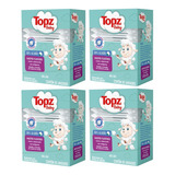 Cotonetes Com Barreira Para Bebê Topz Baby Kit Com 4 Caixas