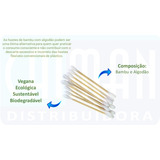 Cotonetes Ecológicos Bambu Biodegradáveis C 200 Un