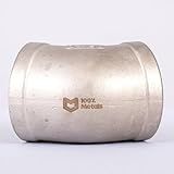 COTOVELO 45º INOX 304 150LBS ROSCA -BSP- - 2 -60-30mm-