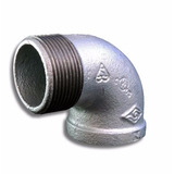Cotovelo 90 Macho Fêmea 2 Ferro Maleável Galvanizado Bsp