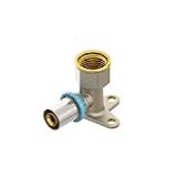 Cotovelo Fêmea Flange Água 16Mmx1 2 Lbp Prensar Emmeti