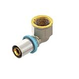 Cotovelo Fêmea Para Água 16Mm X 1 2 Lbp Prensar Emmeti