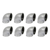 Cotovelo Joelho 90 Galvanizado Rosca Bsp Fêmea 1 Pol 8 Unid