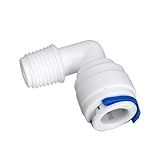 Cotovelo Joelho Conector Engate Rápido L Rosca 1 4 Para Mangueira Tubo 3 8 Soft Everest