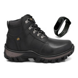 Coturno Bota Adventure 100 Couro Legitimo 7 relogio Oferta