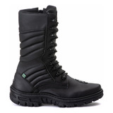 Coturno Bota Militar Tatico Ziper Cano Alto Palmilha Confort