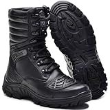 Coturno Bota Tático Militar Attack Zíper Moto 5188 01 Preto C A N 45899 Preto BR Adulto Numérico 41 