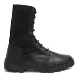 Coturno Infantil Bota Militar Kids Tático Couro Extra Leve
