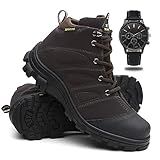 Coturno Masculino Adventure Bota Trilha Relógio Café 42