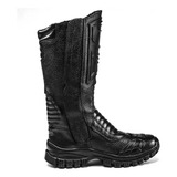 Coturno Militar Adventure Couro Legítimo Cano Alto Swat