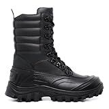Coturno Militar Bota Tática Com Zíper Attack Reforçado Resistente A água Cor Preto Tamanho 42