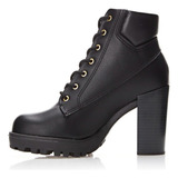 Coturnos De Sintético Cano Curto Moleca Bota Coturno 5325 119 Design Lisa Preto 39 Br Para Feminino