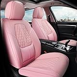 Coverado Capas De Assento Capas De Assento Dianteiro De Carro Com Encosto Protetores De Assento De Carro De Couro Napa à Prova D água E Respirável Almofada De Assento Automotivo Antiderrapante 