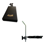 Cowbell Torelli To052 7 Preto Com Suporte Percussão Ta422