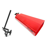Cowbell Vermelho Mambo 8 5 Com Clamp De Bumbo Torelli