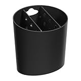 Coza Escorredor De Talheres Oval Basic Preto