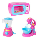 Cozinha Brinquedo C Microondas Batedeira Liquidificador