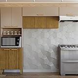 Cozinha Compacta 9 Portas Urbane Freijó Vanilla Ripado Freijó