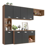Cozinha Compacta Suspensa Mila 7 Pts 2 Gavetas Poliman
