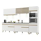 Cozinha Completa 5 Peças Com Leds Mp2014 Veneza Up Multimóveis Branca