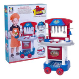 Cozinha Completa Infantil Menino Play Time Azul Cotiplas