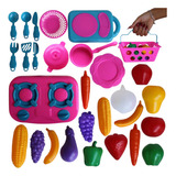 Cozinha De Brinquedo Infantil Cestinha Para Frutas E Legumes