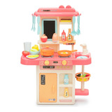 Cozinha Infantil Brinquedo Com Água Luz Som Fumaça Peças 42