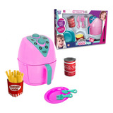 Cozinha Infantil Brinquedo Fritadeira Air Fryer Rosa Menina