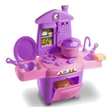 Cozinha Infantil Com Fogao Com Talheres Acessórios Cooktop