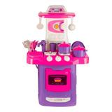 Cozinha Infantil Com Fogão Microondas Pia 17 Peças Brinquedo