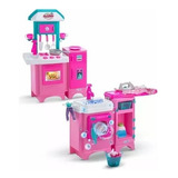 Cozinha Infantil Completa C Geladeira E Lavanderia