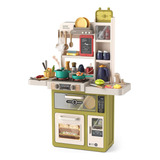 Cozinha Infantil Completa Grande Som Vapor Água Tablet 85cm