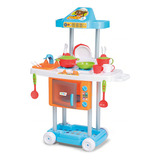 Cozinha Infantil Completa Pia Fogãozinho Forno Riva Chef Cor Colorido