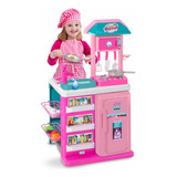 Cozinha Infantil Completo Fogão Forno Pia C Água Gourmet