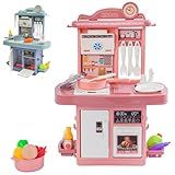 Cozinha Infantil De Brinquedo Completa Sai Água E Som Com Acessórios Faz De Conta