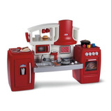 Cozinha Infantil Expansível Completa Com Som Little Tikes Cor Vermelho Escuro