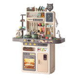 Cozinha Infantil Grande Completa Master Fogão Pia Vapor Cor Colorido