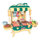 Cozinha Infantil Kit Completa Menina Brinquedo Som Luz
