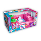 Cozinha Infantil Rosa Com Pia E Torneirinha Com Água Verdade