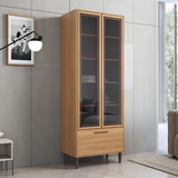 Cozinha Jade Cristaleira 80cm 2 Portas De Vidro 1 Bb