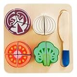 Cozinha Kit Infantil Legumes E Verduras Brinquedo Madeira Cortar Educativo Montessori Comidinha Casinha Cozinhando Pedagógico Didático Divertido Criativo Interativo