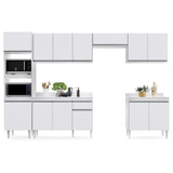 Cozinha Modulada 6 Módulos Composição 8 Branco Lumil Móveis