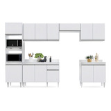 Cozinha Modulada 6 Módulos Composição 8 Branco Lumil Móveis