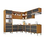 Cozinha Modulada 9 Peças Nesher Baronesa Ângulo Torre Quente Mdf