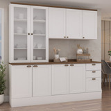 Cozinha Modulada Compacta 4 Peças Com Armário Aéreo Ii