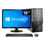 Cpu Intel Core I3 4gb Ram Ssd 120gb Hd 500gb Monitor Led 15 